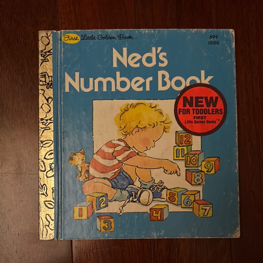 : Ned's Number Book - Blue